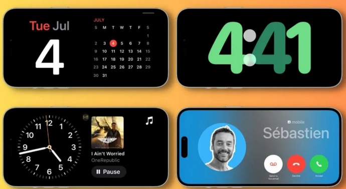 南靖苹果手机维修分享iOS17横屏充电待机显示有什么好处 