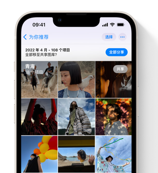 南靖苹果维修网点分享在 iPhone 上使用共享图库 