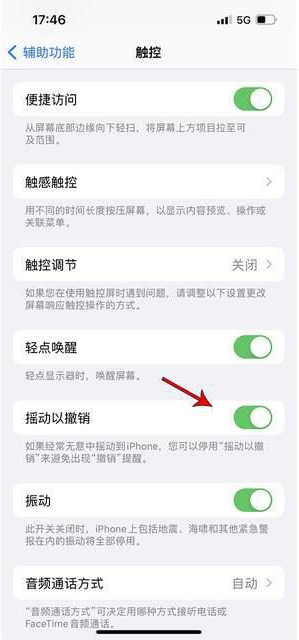 南靖苹果手机维修分享iPhone手机如何设置摇一摇删除文字 